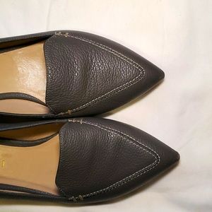 M. Gemi Stellato Point Toe Leather Flat